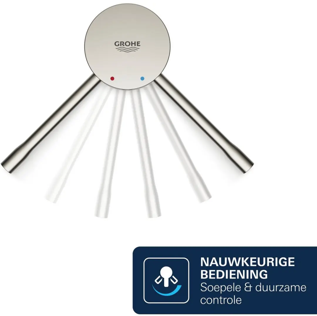GROHE Essence Badmengkraan 33624DC1 - Supersteel - afbeelding 5 van 6
