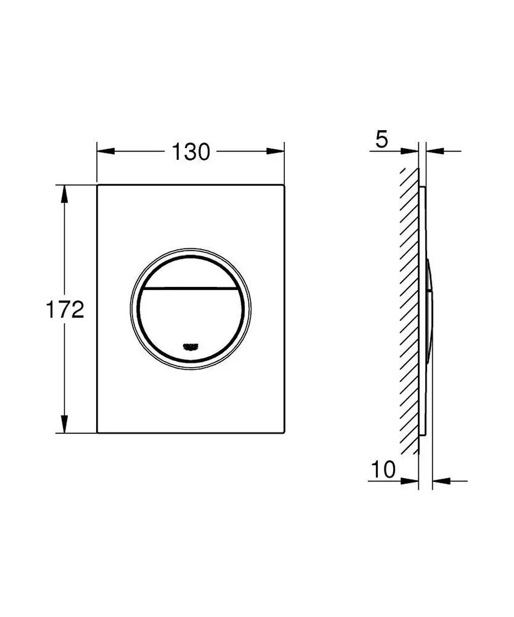 GROHE Nova Cosmopolitan S Bedieningspaneel - Wit - afbeelding 3 van 6