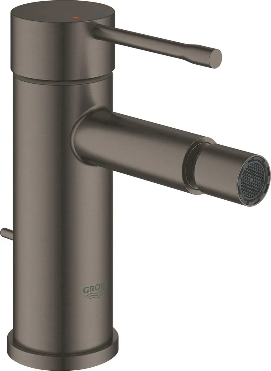GROHE Essence New Bidetkraan - Lage uitloop - Met trek-waste - Mat zwart