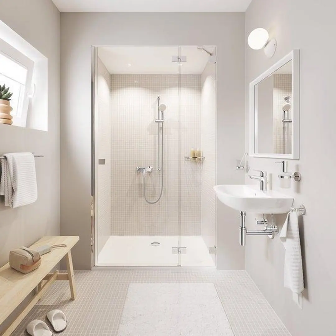 GROHE BauEdge Badkraan 1/2" - Chroom - afbeelding 5 van 6