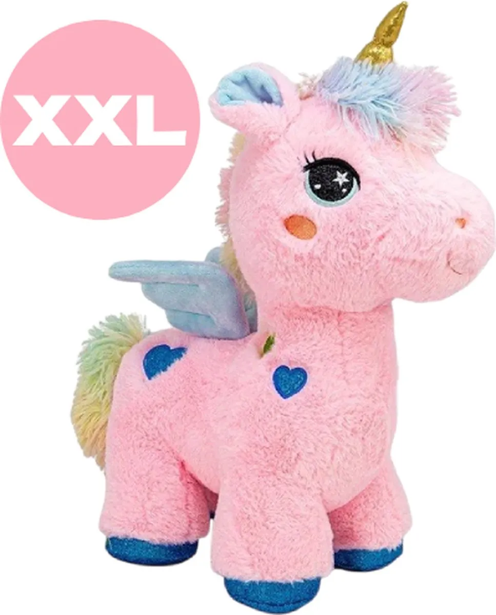 Topknuffels Unicorn Roze Pluche XXL