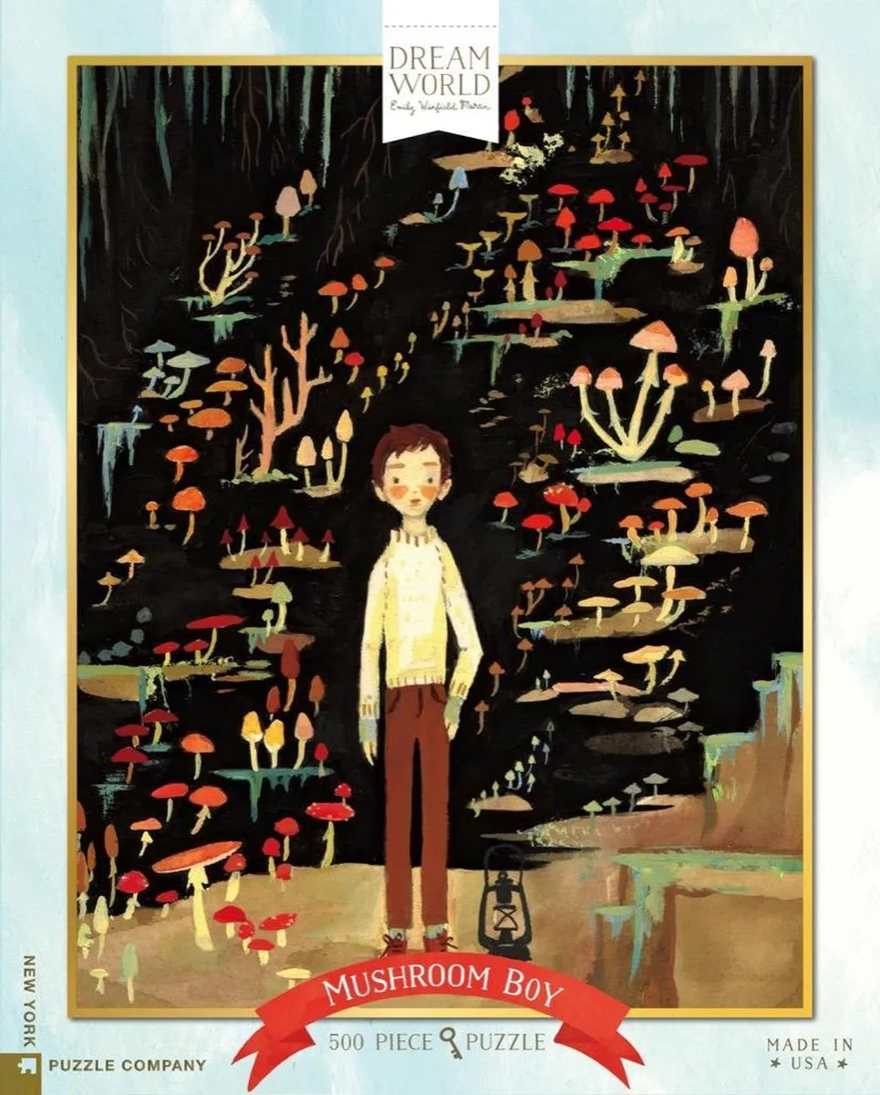 The New York Puzzle Company Mushroom Boy Puzzel - 500 Stuks - Multi