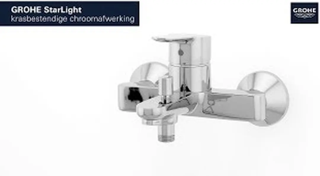 Grohe BauEdge Badmengkraan 23334000 - Chroom - afbeelding 2 van 6