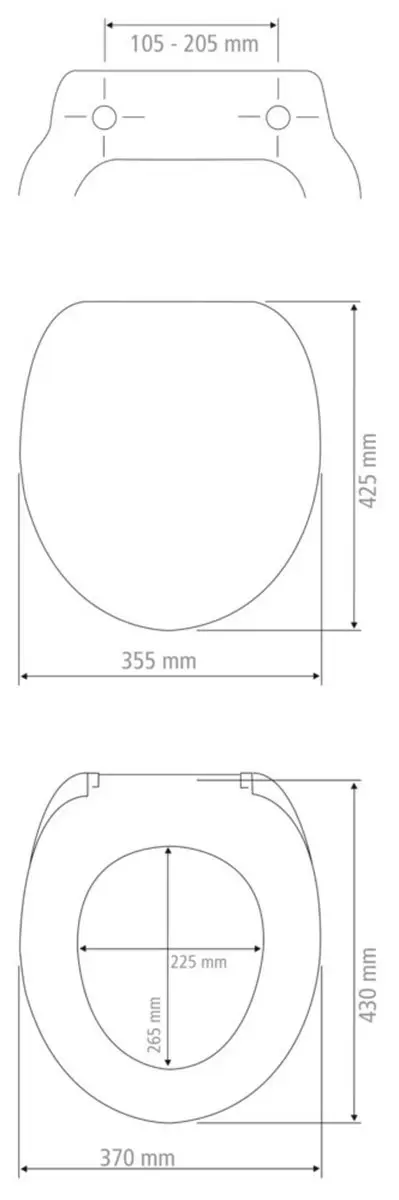 Wenko WC-bril Rustic MDF Fix-Clip - Hout - afbeelding 4 van 6