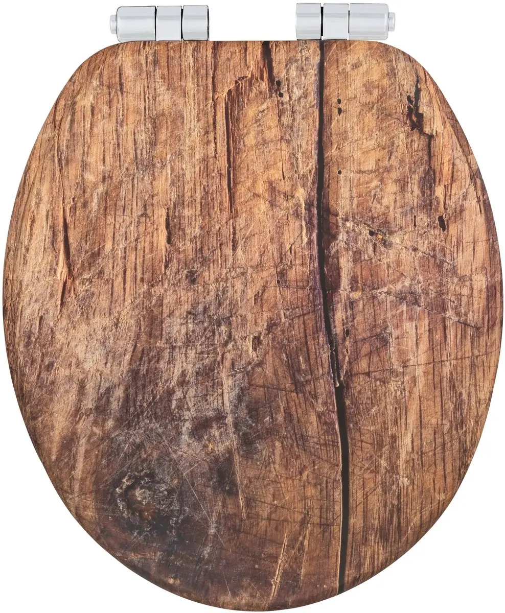 Wenko WC-bril Rustic MDF Fix-Clip - Hout - afbeelding 2 van 6