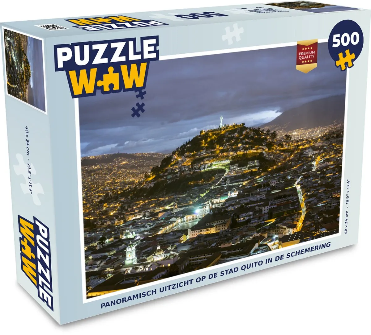 PuzzleWow Quito Schemering Legpuzzel 500 Stuks
