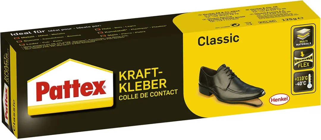 Pattex Kraftkleber Classic, hochwŠrmefest, Tube mit 125g