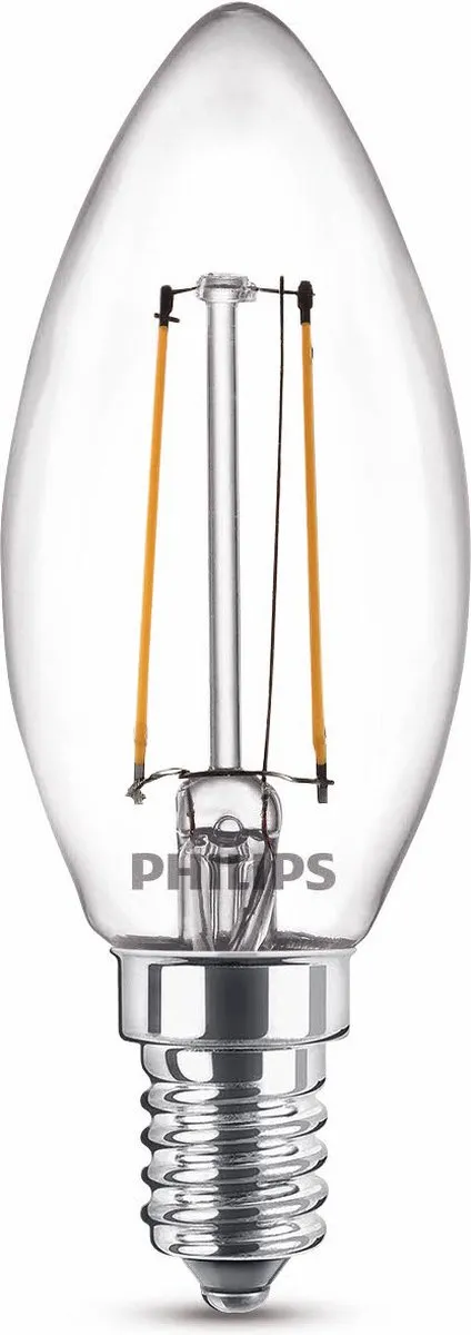 Philips LED Kaarslamp E14 Warmwit 2W