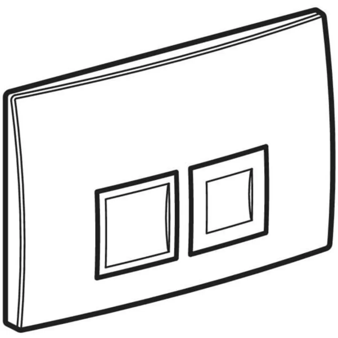 Geberit Delta bedieningsplaat - Dualflush - Mat chroom - afbeelding 4 van 4