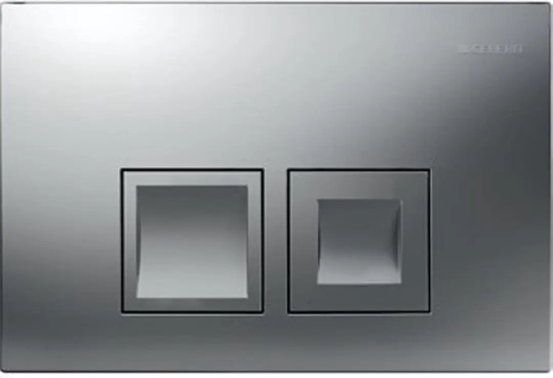 Geberit Delta bedieningsplaat - Dualflush - Mat chroom - afbeelding 2 van 4