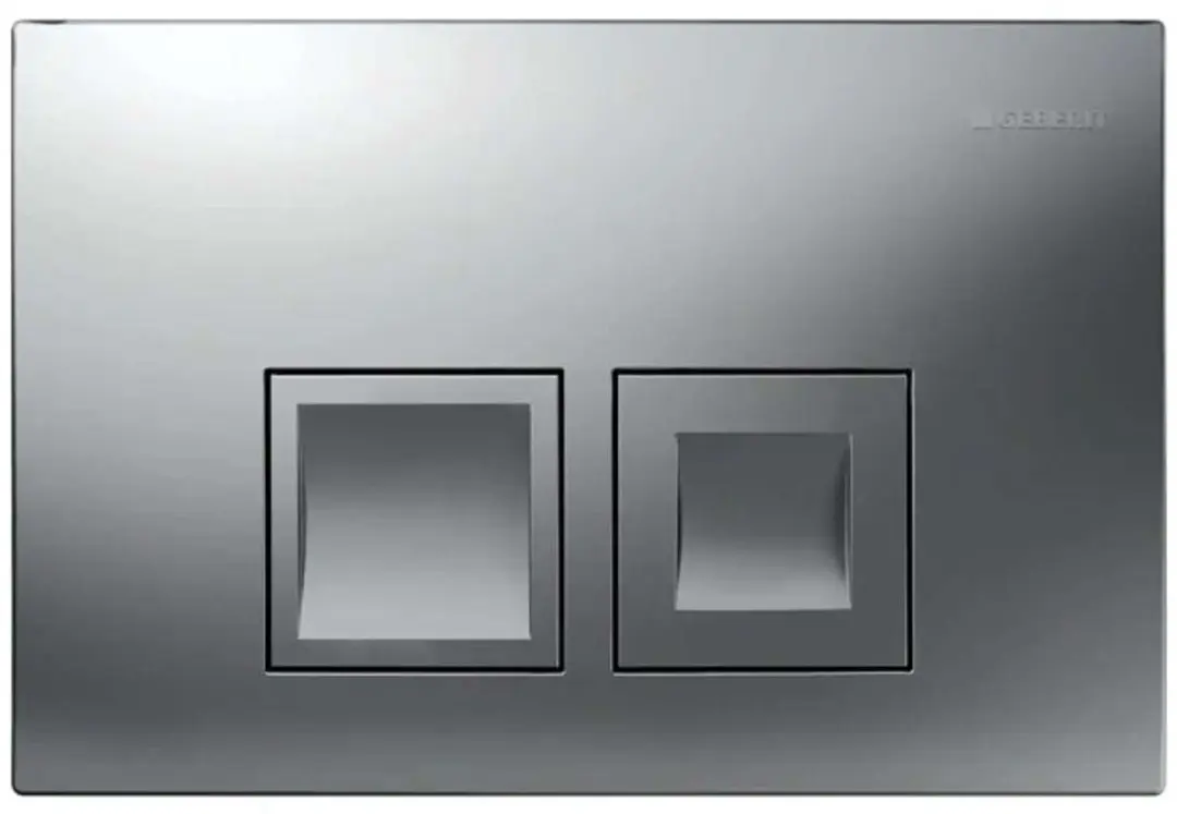 Geberit Delta bedieningsplaat - Dualflush - Mat chroom - afbeelding 3 van 4