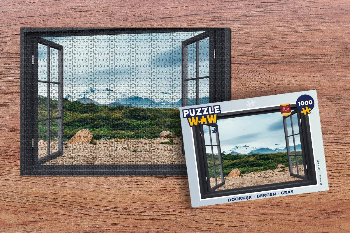 PuzzleWow Bergen Legpuzzel 1000 Stuks - Multicolor