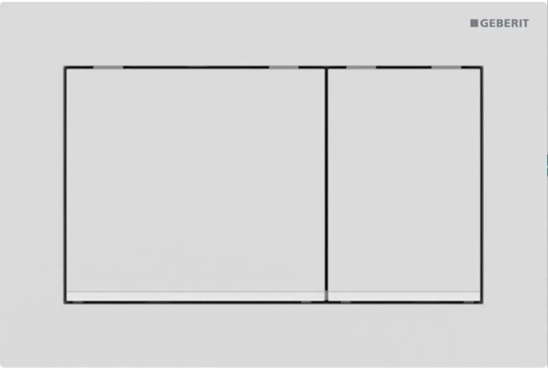 Geberit Omega 20 Bedieningsplaat - Mat wit - afbeelding 6 van 6