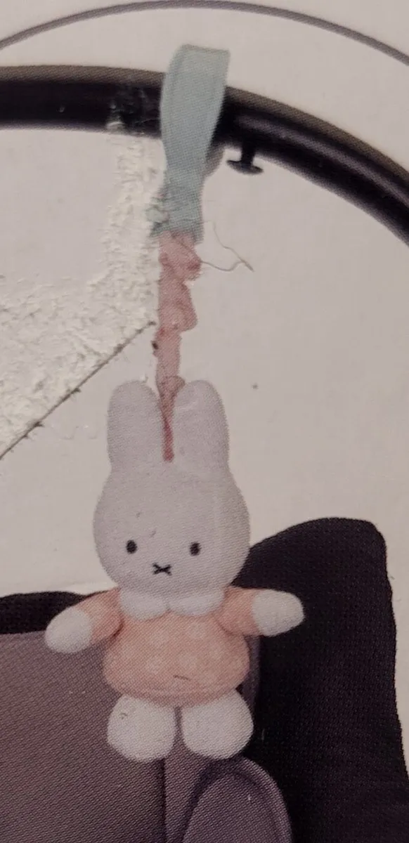 Nijntje Knuffel met Klem - Roze/Wit