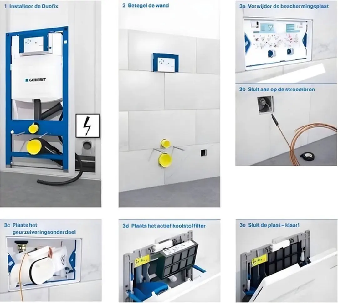 Geberit Sigma 40 Actief Koolfilter - Zwart - afbeelding 2 van 6