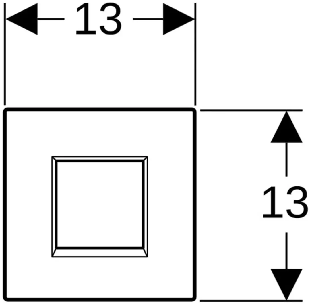 Geberit 243.271.KM.1 - Type 30 UR IR - bedieningspaneel - Zwart - afbeelding 2 van 2