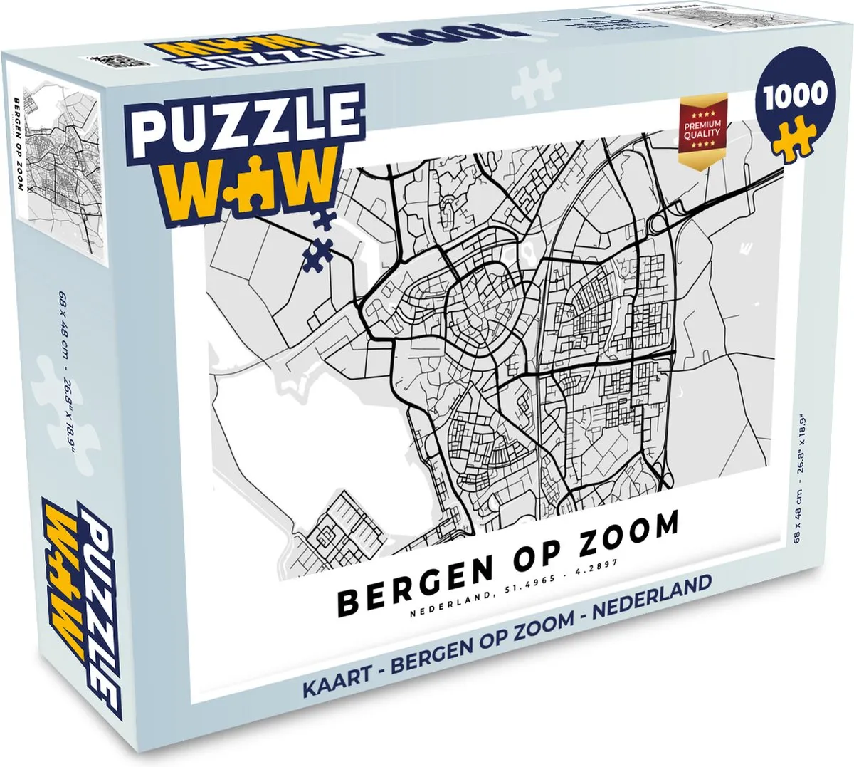 PuzzleWow Bergen op Zoom Legpuzzel 1000 Stuks