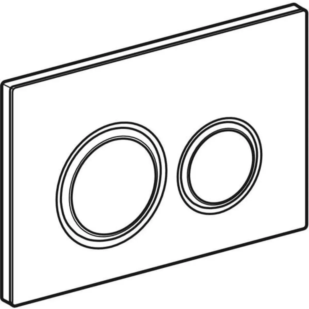 Geberit Sigma 50 Bedieningsplaat - Wit/Chroom - afbeelding 3 van 6