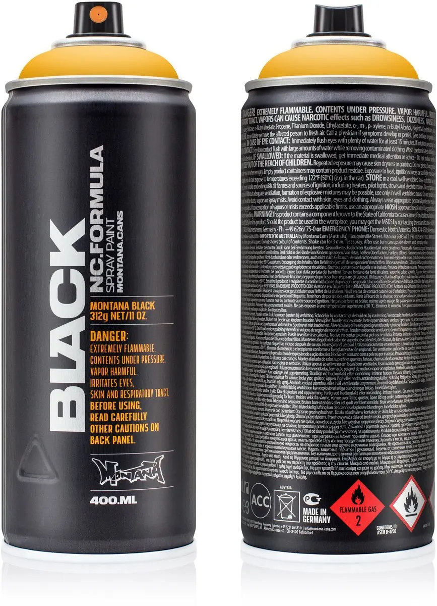 Montana BLACK 1045 Melon Yellow Spuitbus 400ml