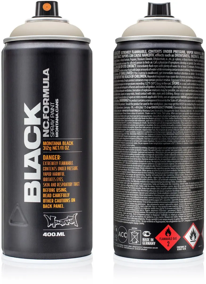 Montana BLACK 7110 Gambetta Spuitbus 400ml - afbeelding 6 van 6