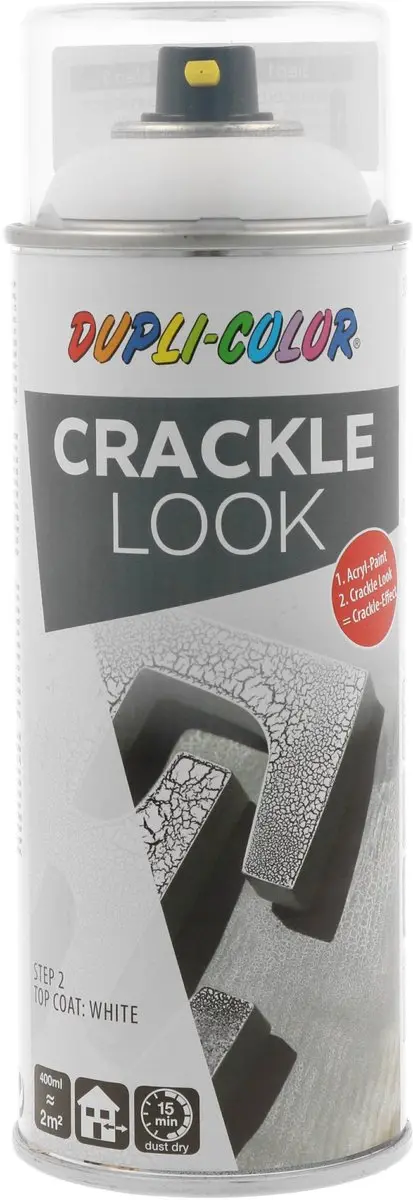 DupliColor Crackle Look RAL9010 Spuitbus 400ml
