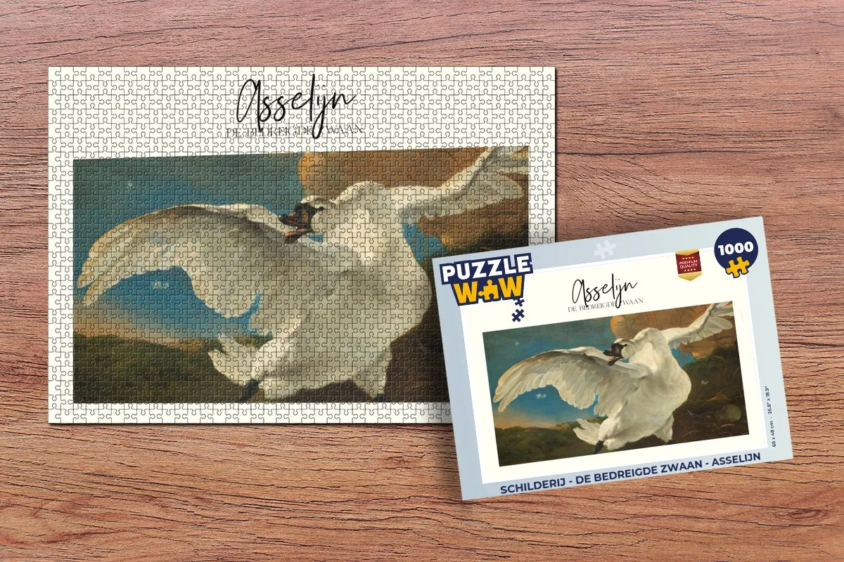 PuzzleWow De bedreigde zwaan Legpuzzel 1000 Stuks - Multicolor