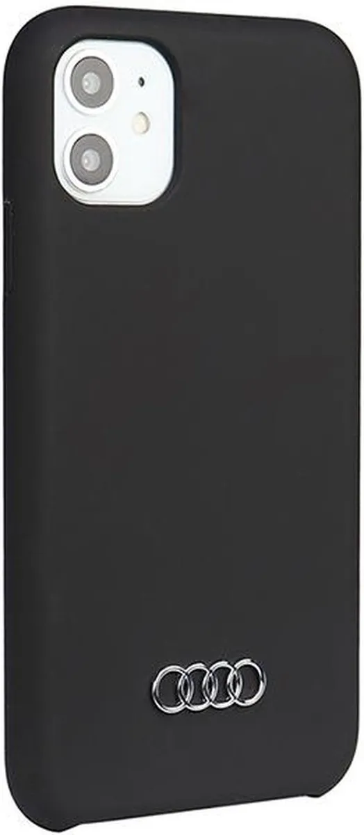 Audi Silicone Back Case Zwart - iPhone 12/12 Pro - afbeelding 5 van 6