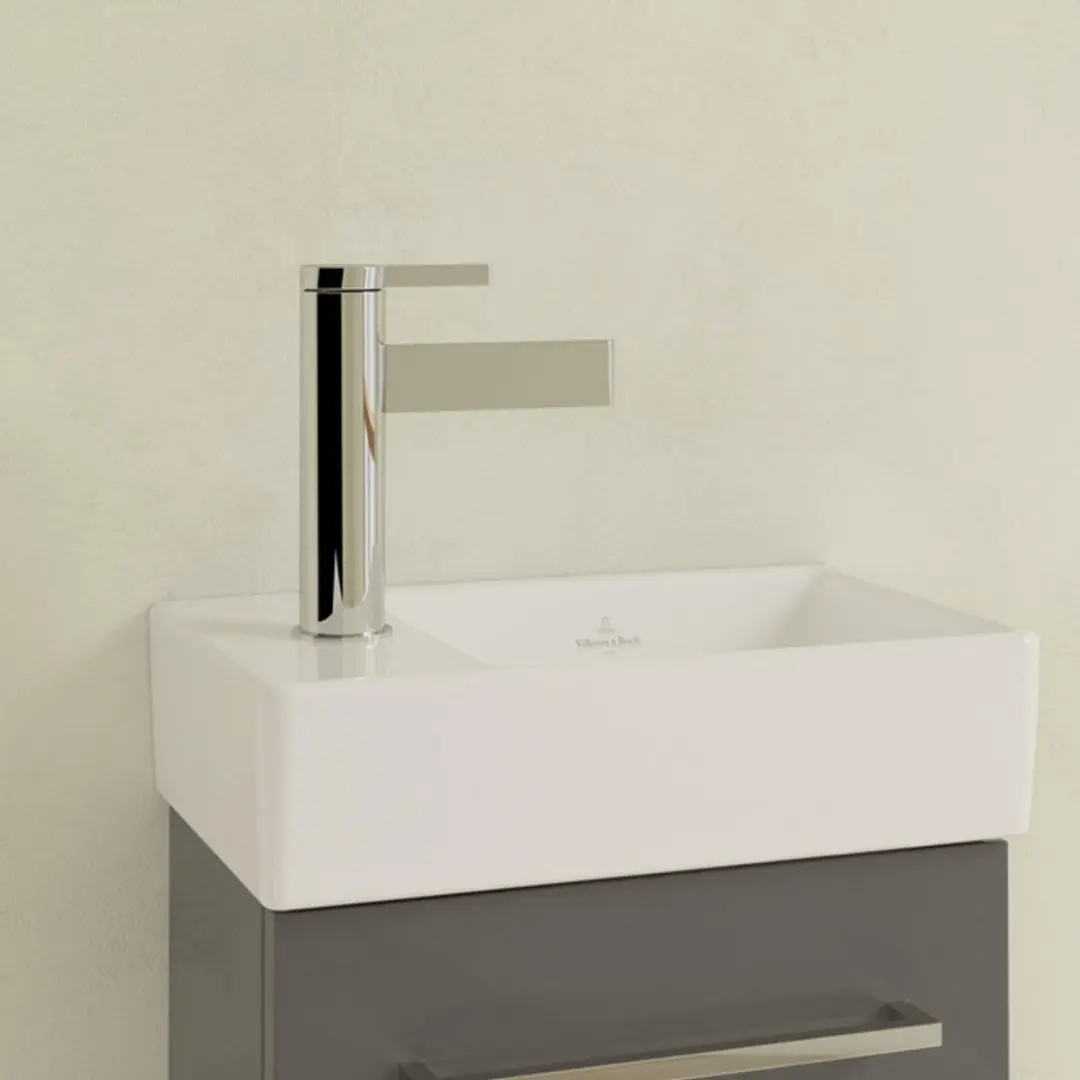 Villeroy & Boch Avento Spoelbak 36x22cm - 1 Kraangat Links - Wit - afbeelding 5 van 6