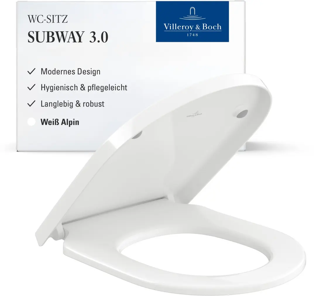 Villeroy & Boch Subway 3.0 closetzitting Wit Alpin