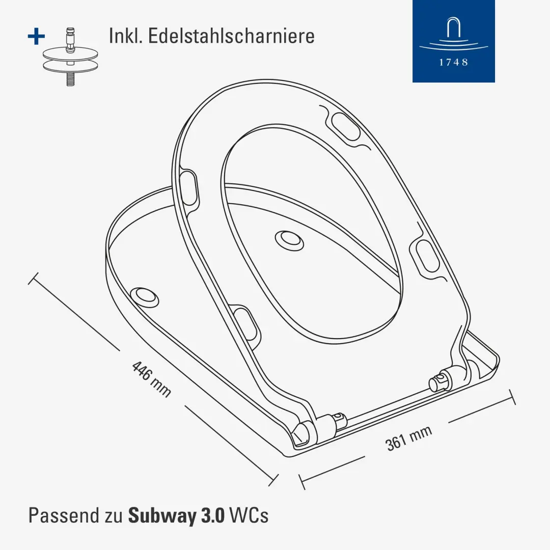 Villeroy & Boch Subway 3.0 closetzitting Wit Alpin - afbeelding 5 van 6
