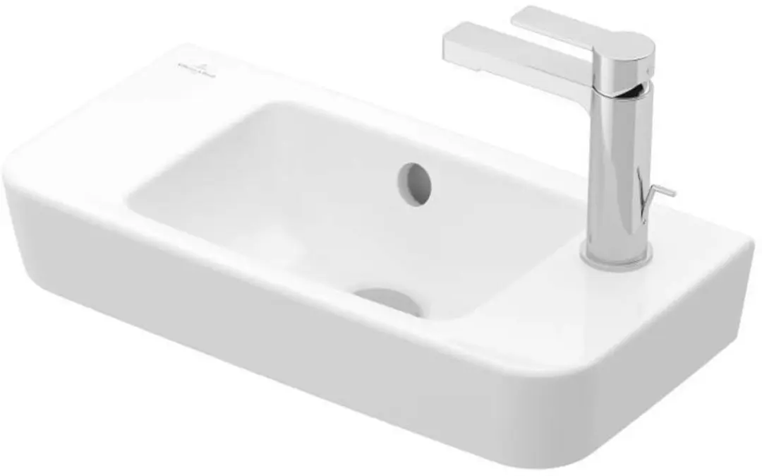 Villeroy & Boch O.NOVO Compact Wastafel 500x250mm - Wit - afbeelding 3 van 3