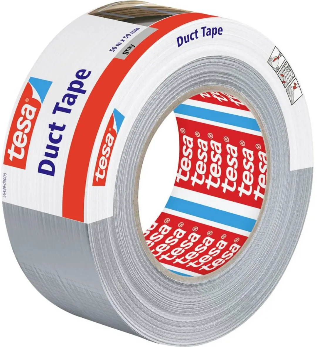 Tesa Duct Tape 50m x 50mm Grijs