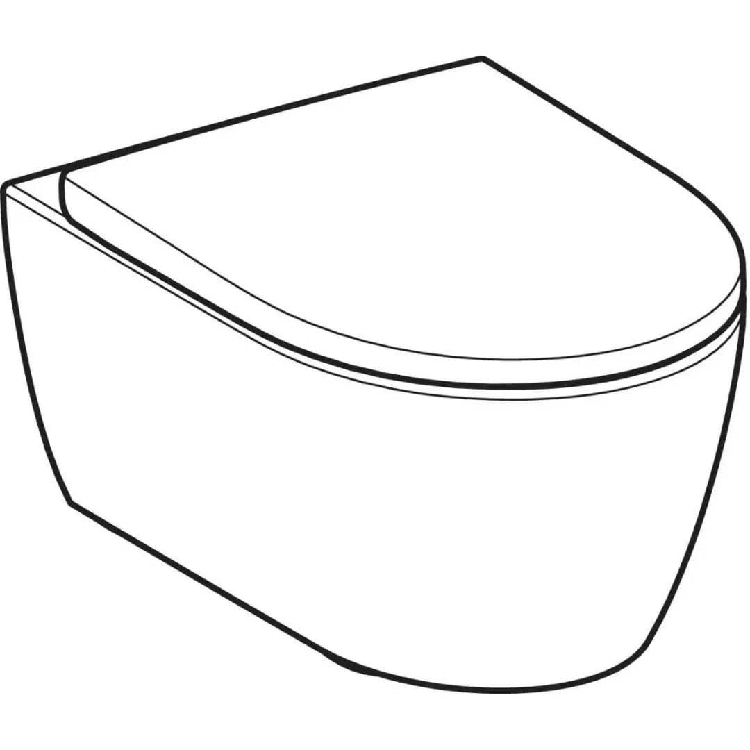 Geberit iCon Hangtoilet TurboFlush 53cm - Softclose - Glanswit - afbeelding 4 van 6