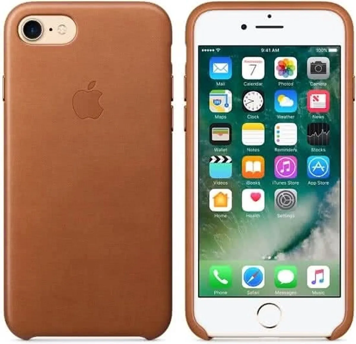 Apple Leren Hoesje iPhone SE/7/8 - Lichtbruin MQH72ZM/A