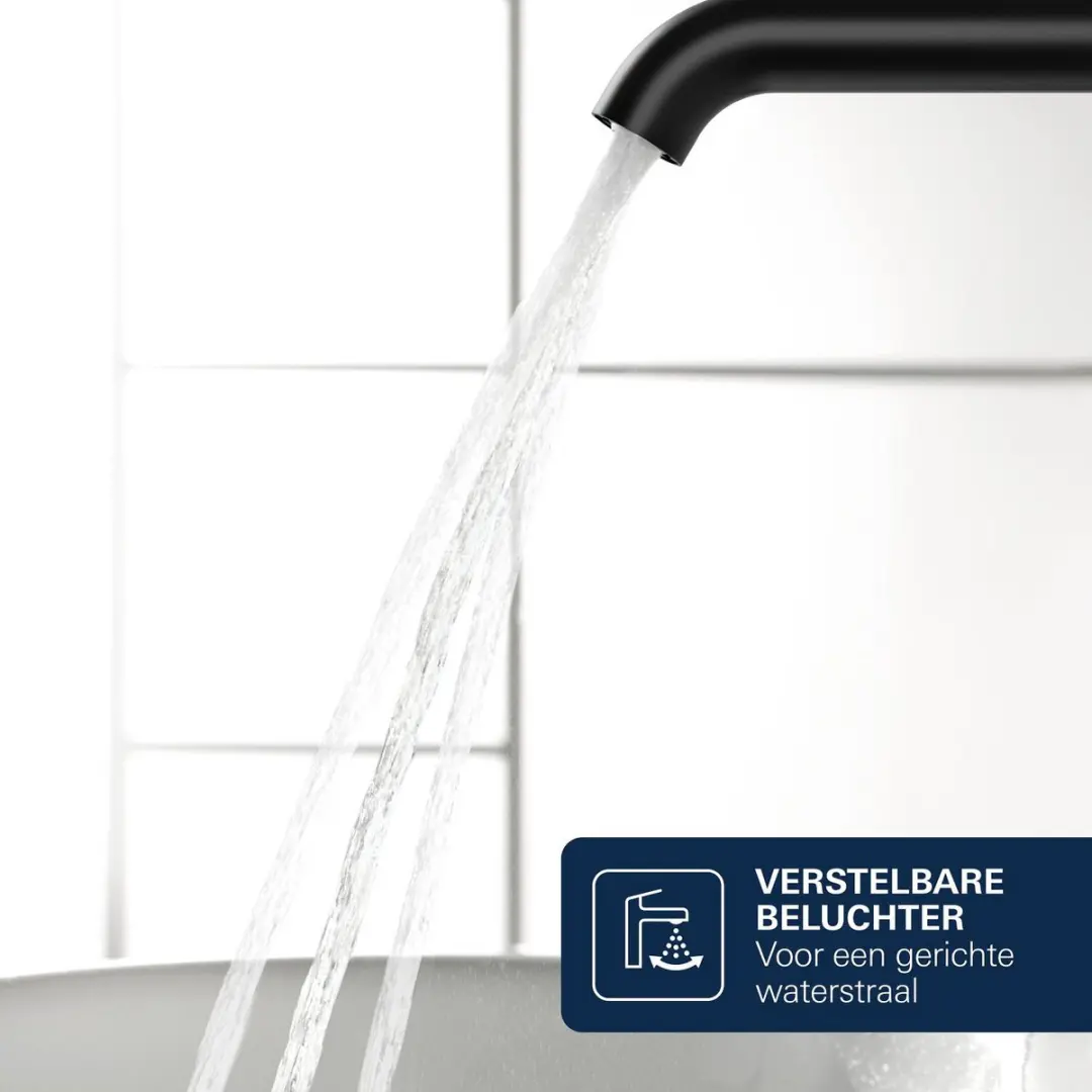 GROHE Essence S-Size Wastafelmengkraan Matte Black - afbeelding 5 van 6