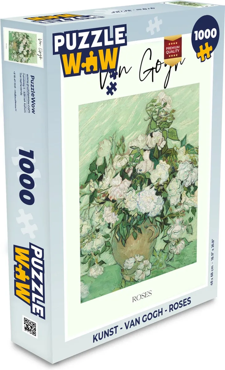 PuzzleWow Van Gogh Roses Legpuzzel 1000 Stuks