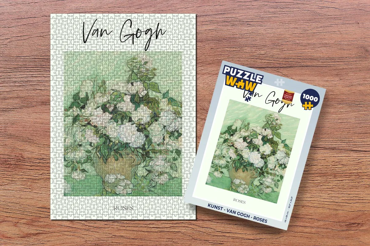 PuzzleWow Van Gogh Roses Legpuzzel 1000 Stuks - Multicolor