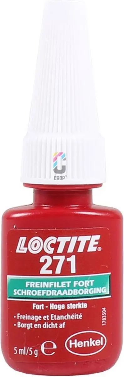 Loctite 271 Schroefdraadborgmiddel Rood 5ml - afbeelding 2 van 6