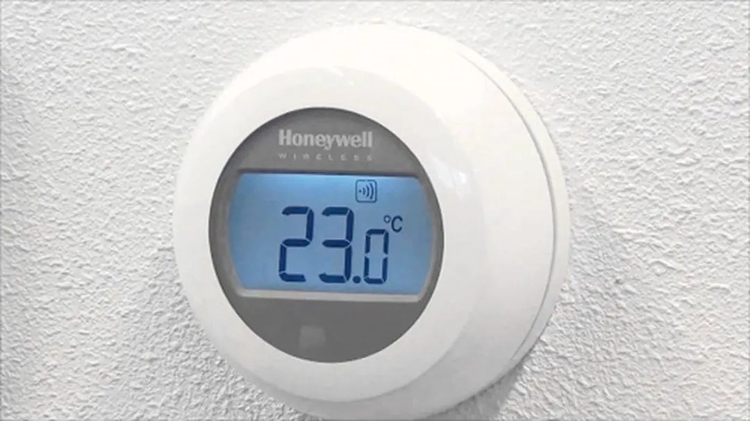 Honeywell Round Wireless Kamerthermostaat T87RF2025 Wit - afbeelding 2 van 6