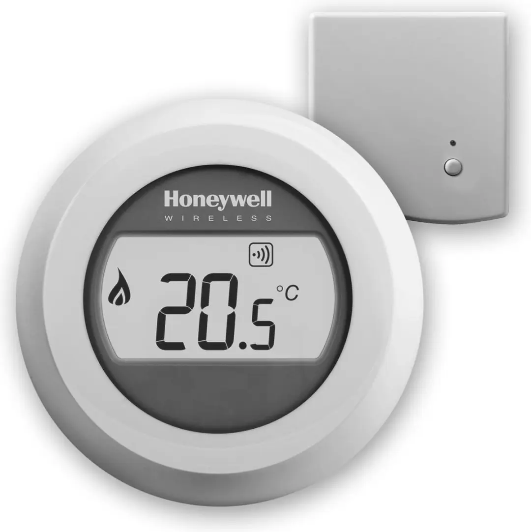 Honeywell Round Wireless Kamerthermostaat T87RF2025 Wit - afbeelding 5 van 6