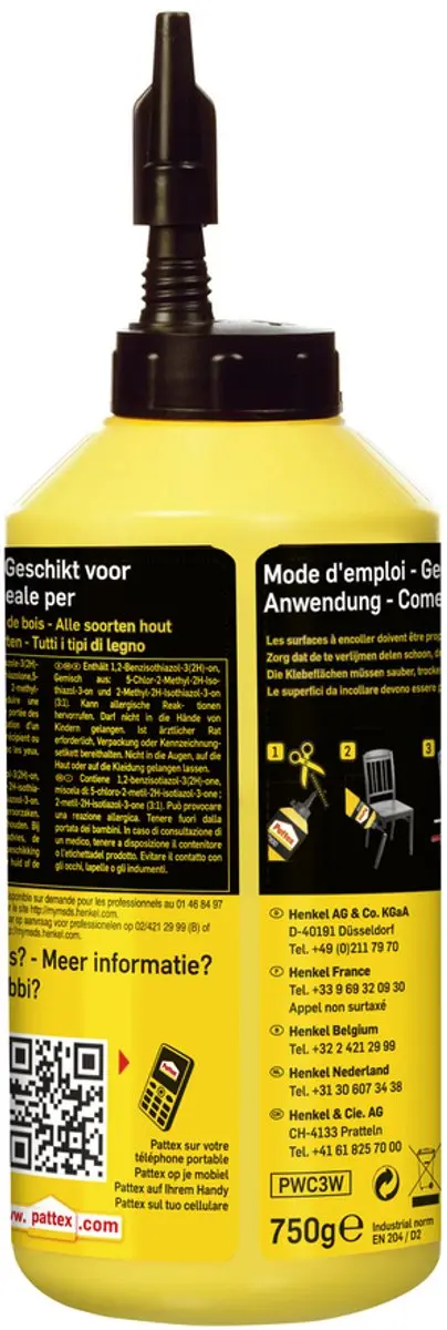Pattex Houtlijm Classic 750g - afbeelding 2 van 6
