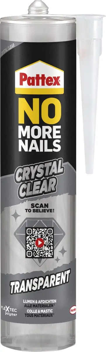 Pattex No More Nails Crystal 290 g Bouwkit