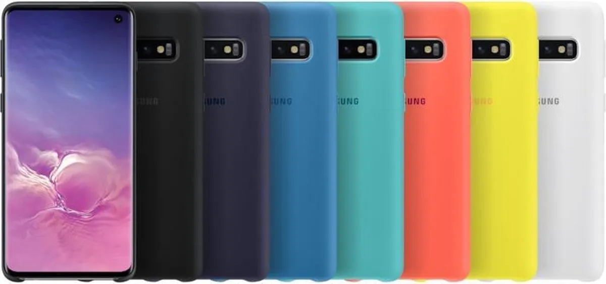 Samsung Silicone Cover Galaxy S10 Roze EF-PG973THEGWW