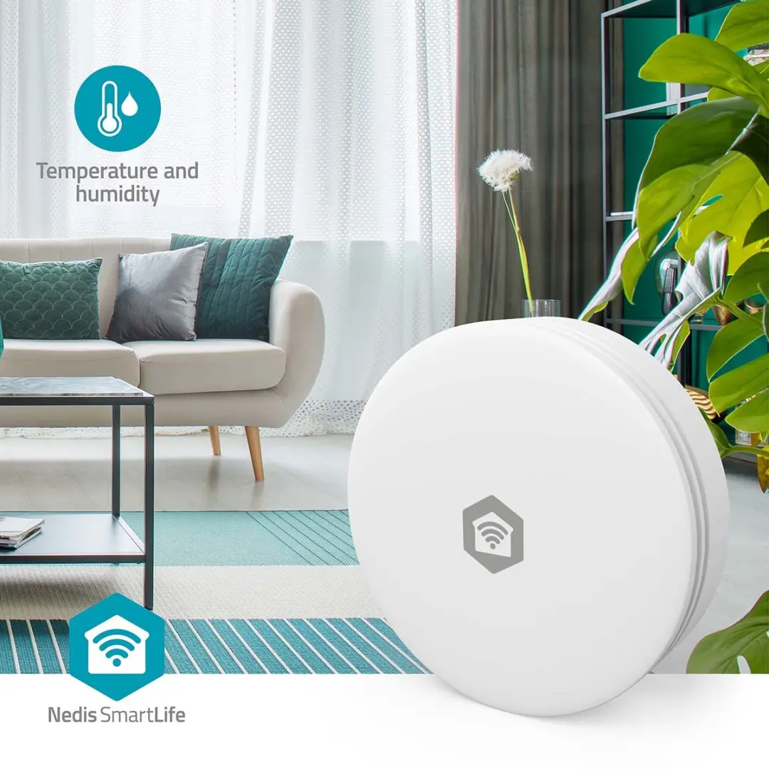 Nedis SmartLife WIFISA11CWT Luchtkwaliteitsmonitor - Wit - afbeelding 5 van 6