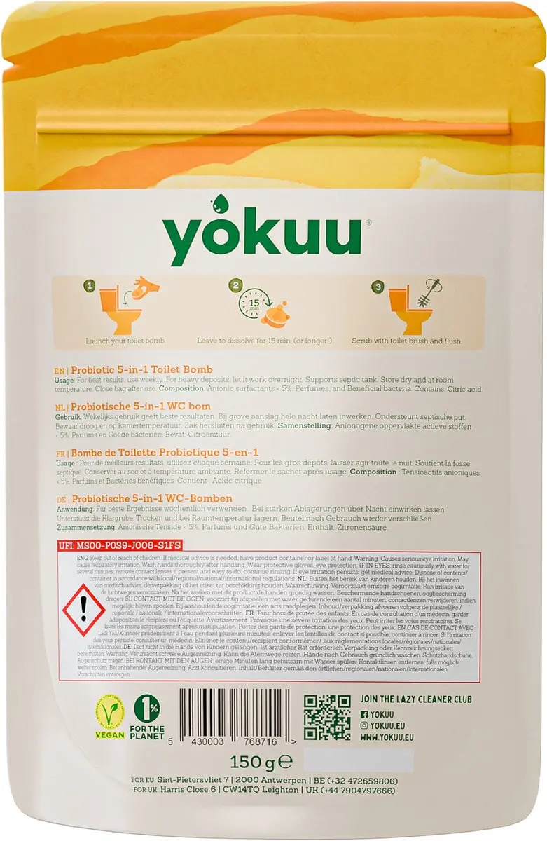 Yokuu Toilet Bom Fresh Breeze - 10 Stuks - afbeelding 2 van 2