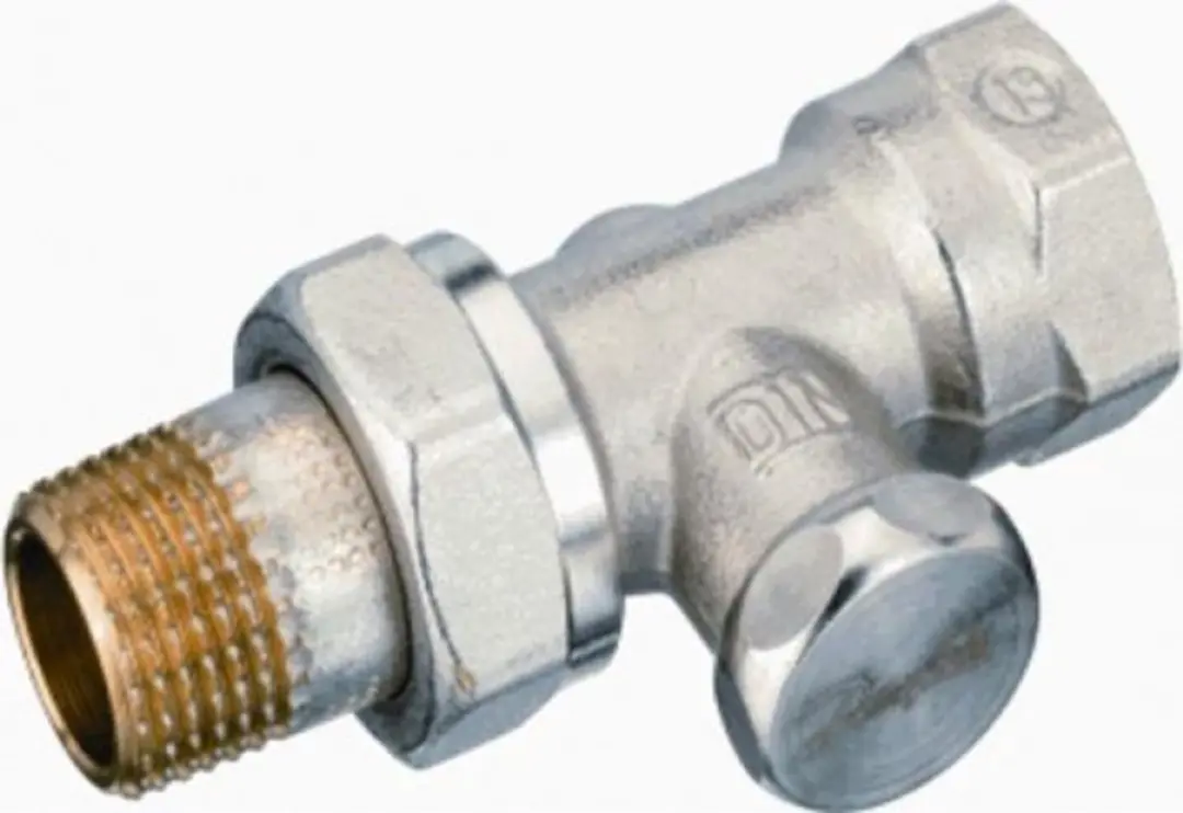 Danfoss RLV-S 1/2" Voetventiel - Zink - afbeelding 2 van 3