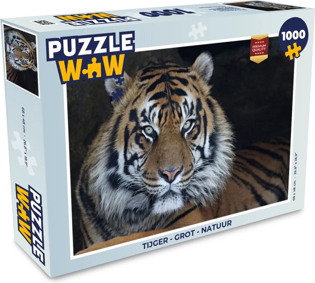 PuzzleWow Tijger Grot Legpuzzel 1000 Stuks