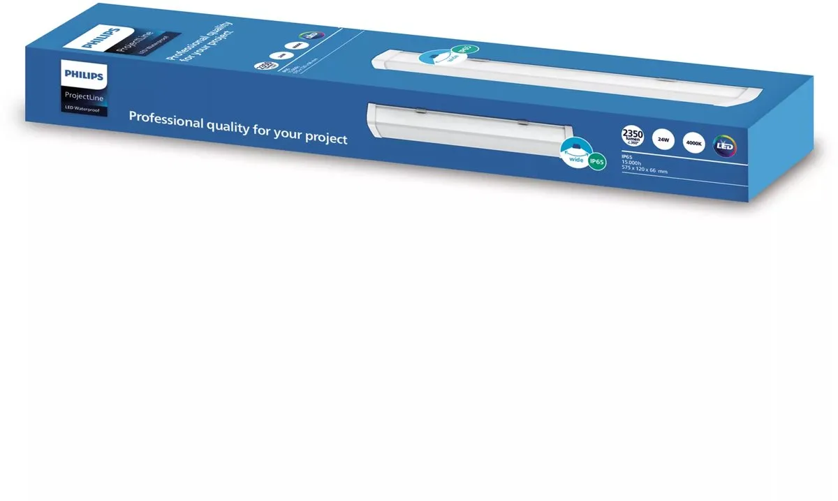 Philips Projectline WP W12L58 LED Plafondlamp 2350lm - 4000K Wit
