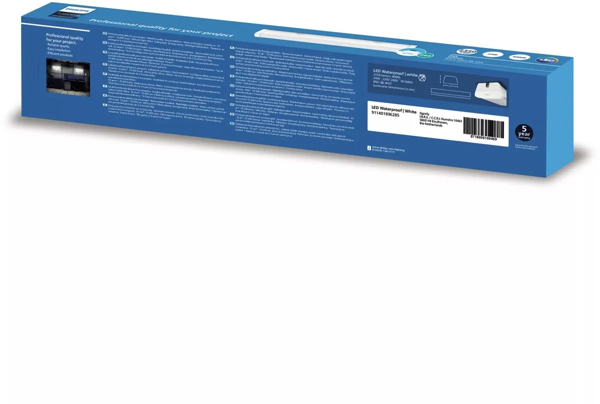 Philips Projectline WP W12L58 LED Plafondlamp 2350lm - 4000K Wit