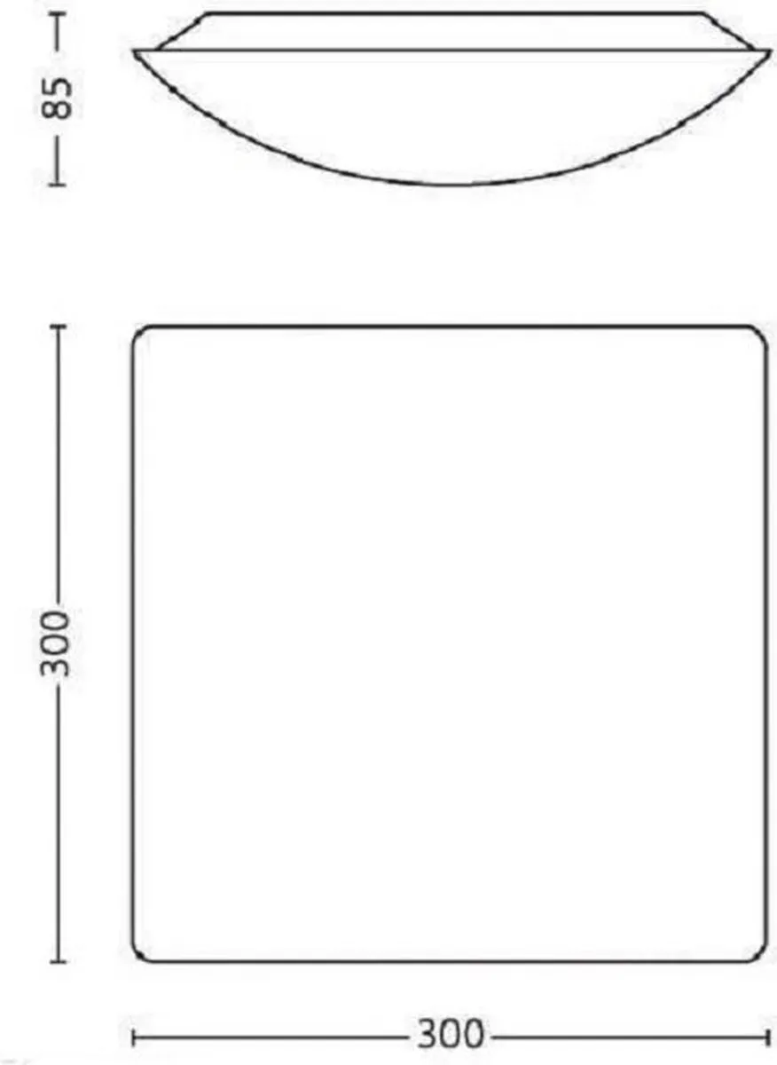Philips myLiving Mezen Plafondlamp LED - 30cm Mat Wit